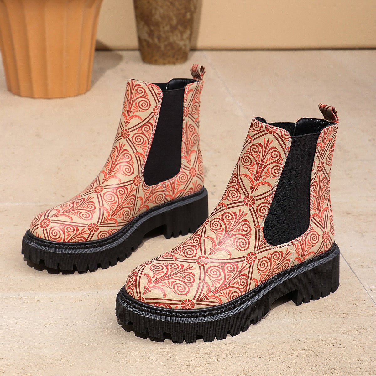 Chelsea Boots Women Ankle Length Slip Resistant Winter Wear