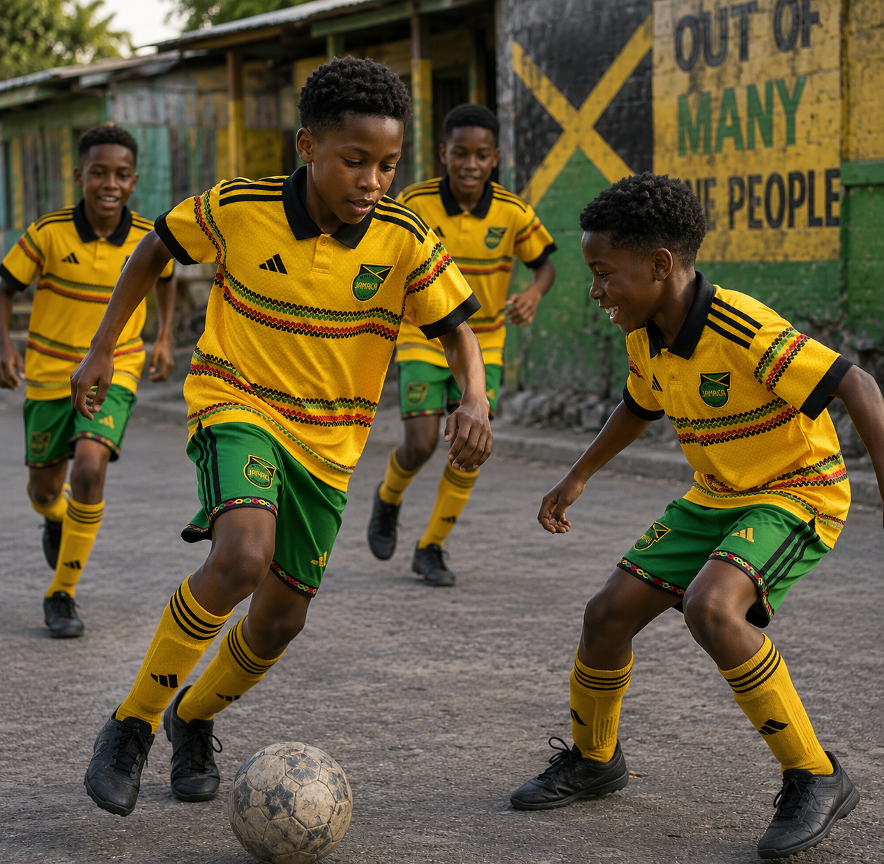 Jamaica Home Jersey 2026 Kids World Cup edition
