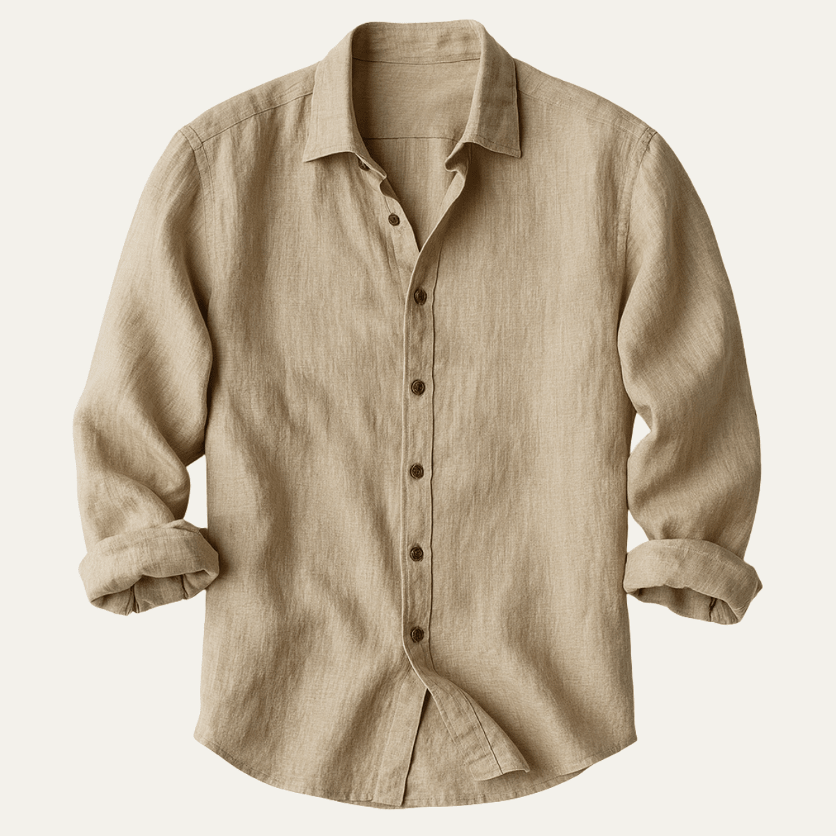 Chemise homme manches longues Coupe décontractée Fermeture boutonnée