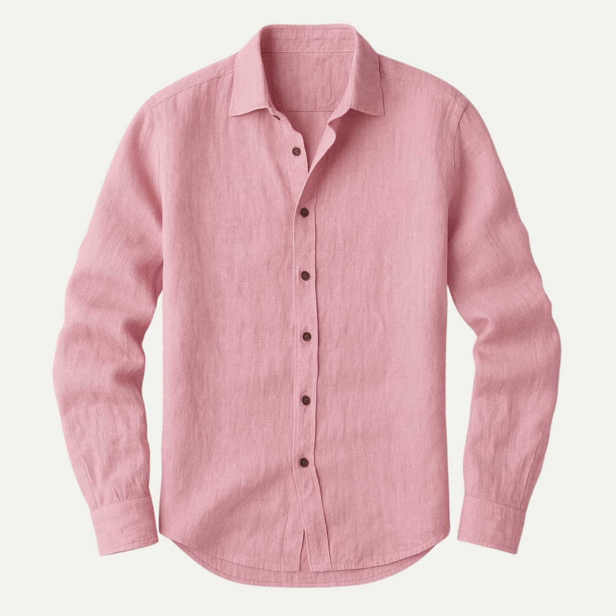 Chemise homme manches longues Coupe décontractée Fermeture boutonnée
