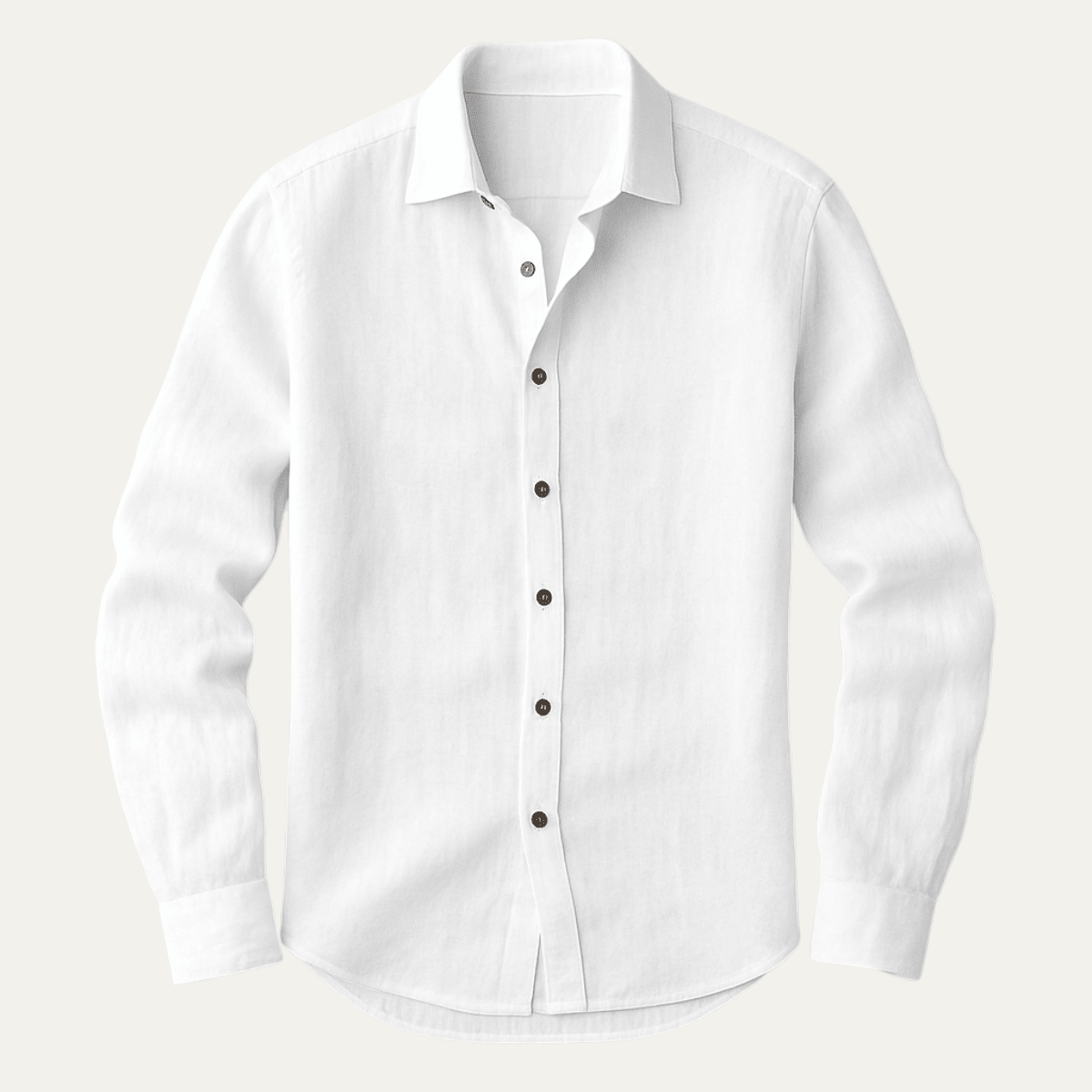 Chemise homme manches longues Coupe décontractée Fermeture boutonnée