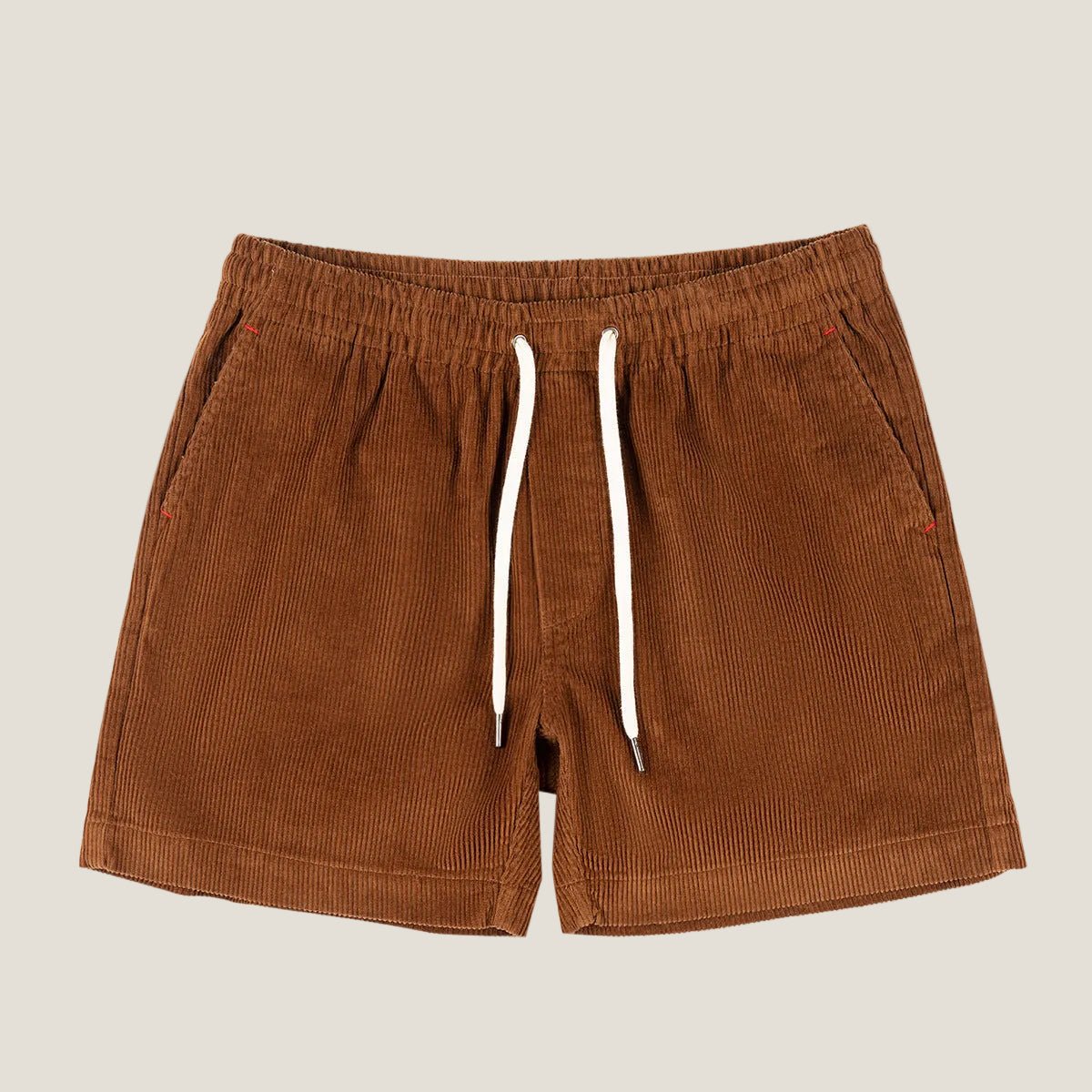 Leinen-Shorts Herren - Entspannte Passform Mittellang Elastischer Bund