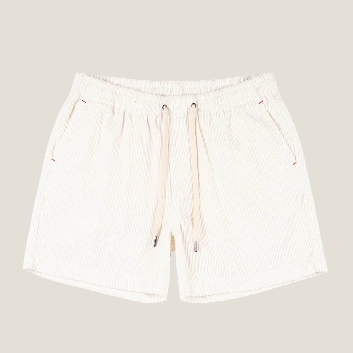 Leinen-Shorts Herren - Entspannte Passform Mittellang Elastischer Bund