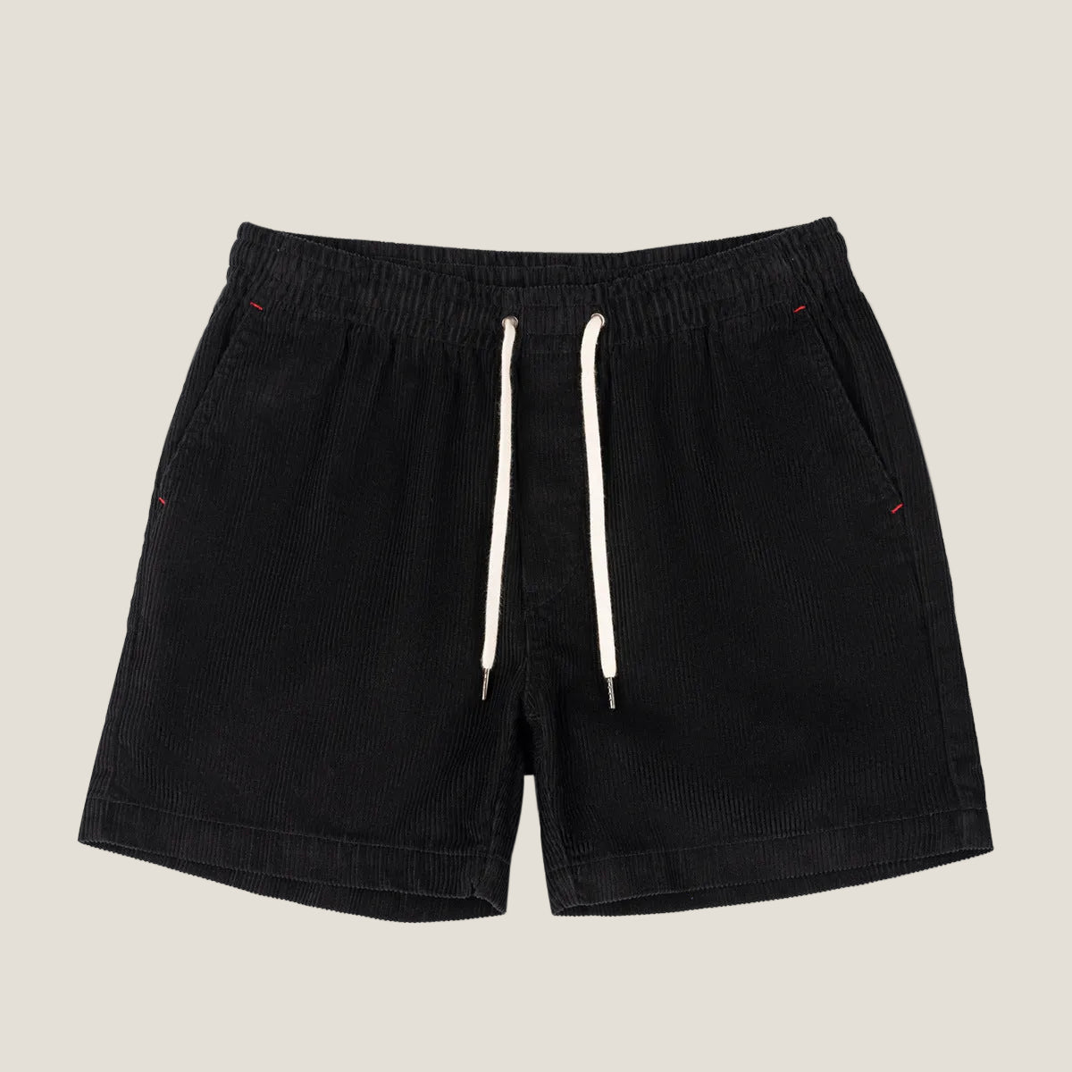 Leinen-Shorts Herren - Entspannte Passform Mittellang Elastischer Bund