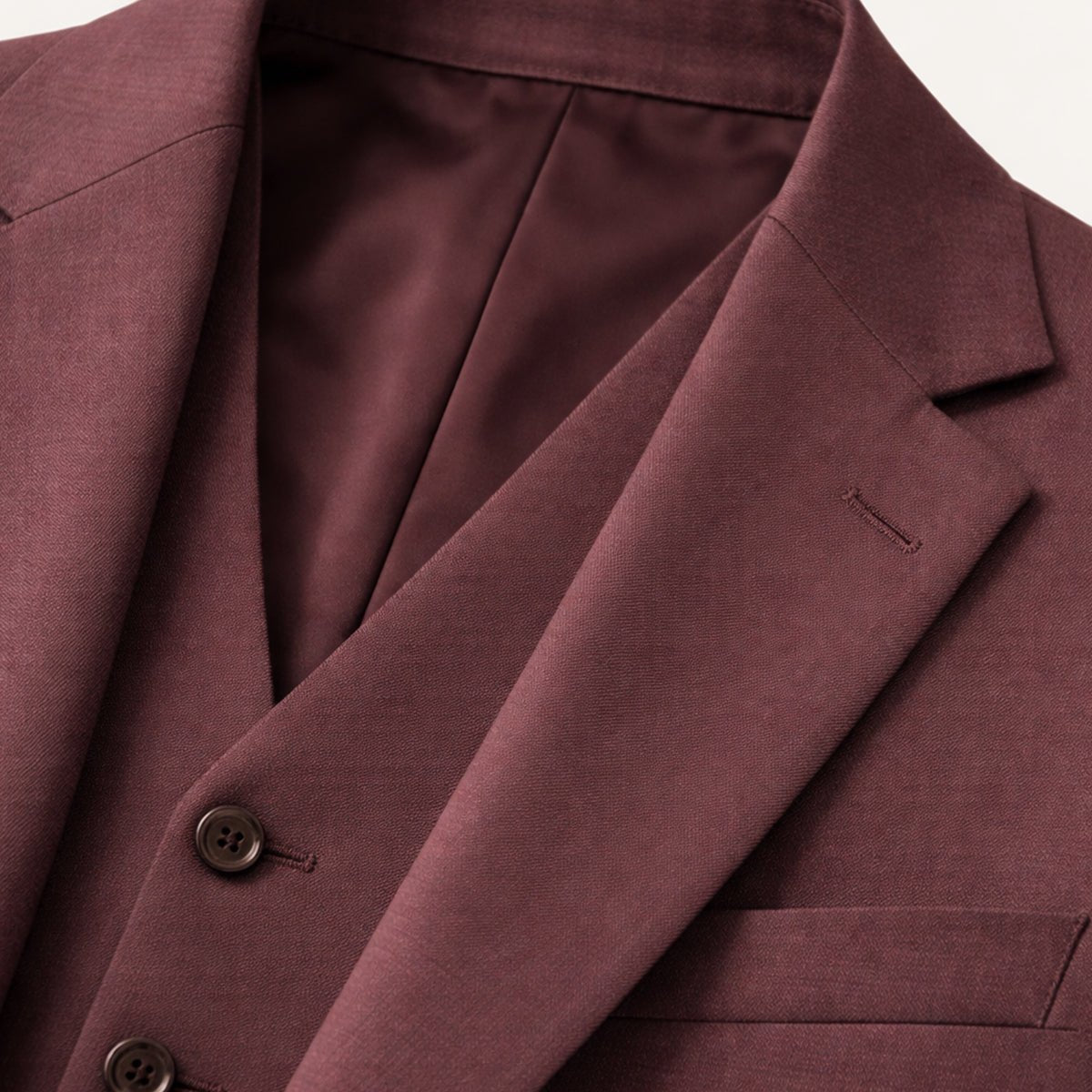 Traje de lino de tres piezas para hombre — Ajuste entallado, chaqueta, chaleco y pantalones