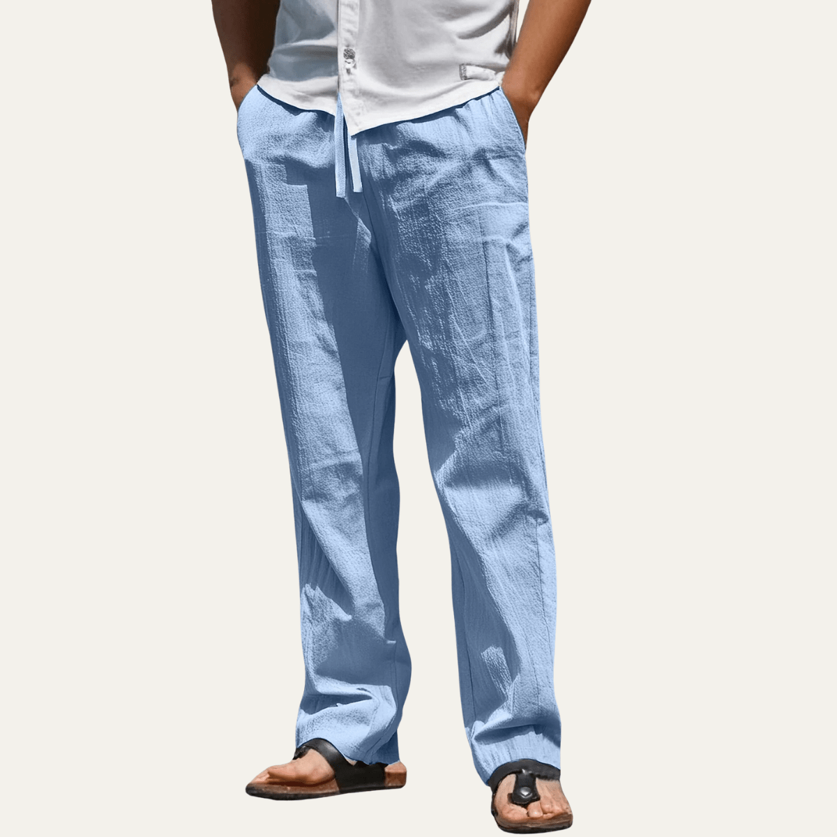 Pantalones de lino para hombre — Ajuste entallado y diseño de pierna moldeada