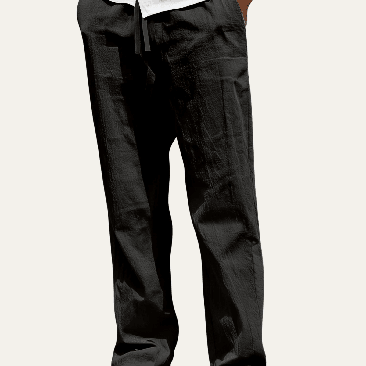 Pantalones de lino para hombre — Ajuste entallado y diseño de pierna moldeada