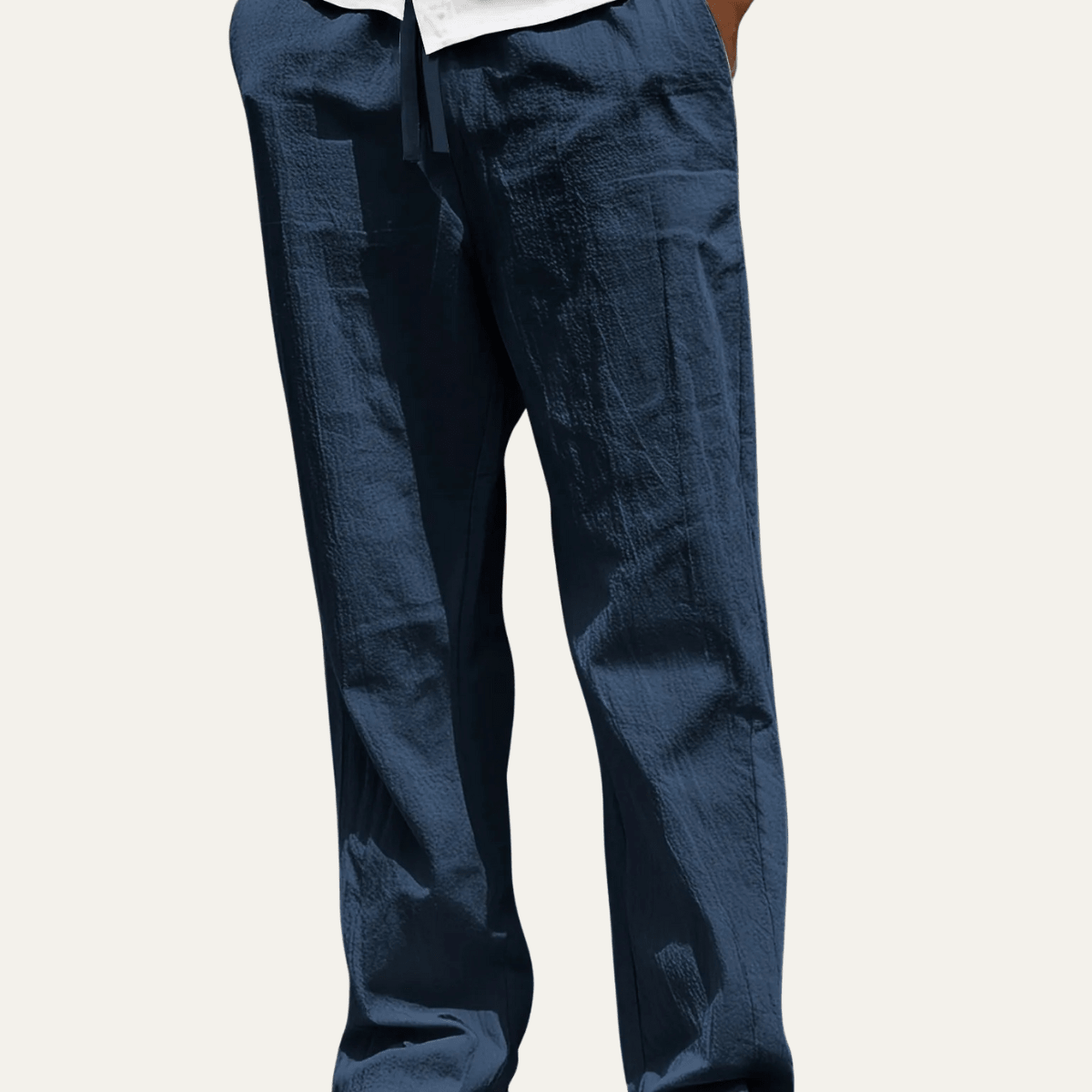 Pantalones de lino para hombre — Ajuste entallado y diseño de pierna moldeada