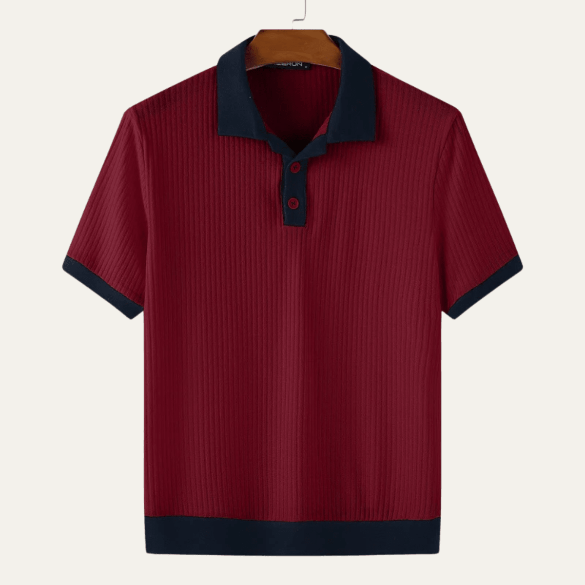 Polo de hombre — Ajuste regular, mangas cortas y cierre con botones