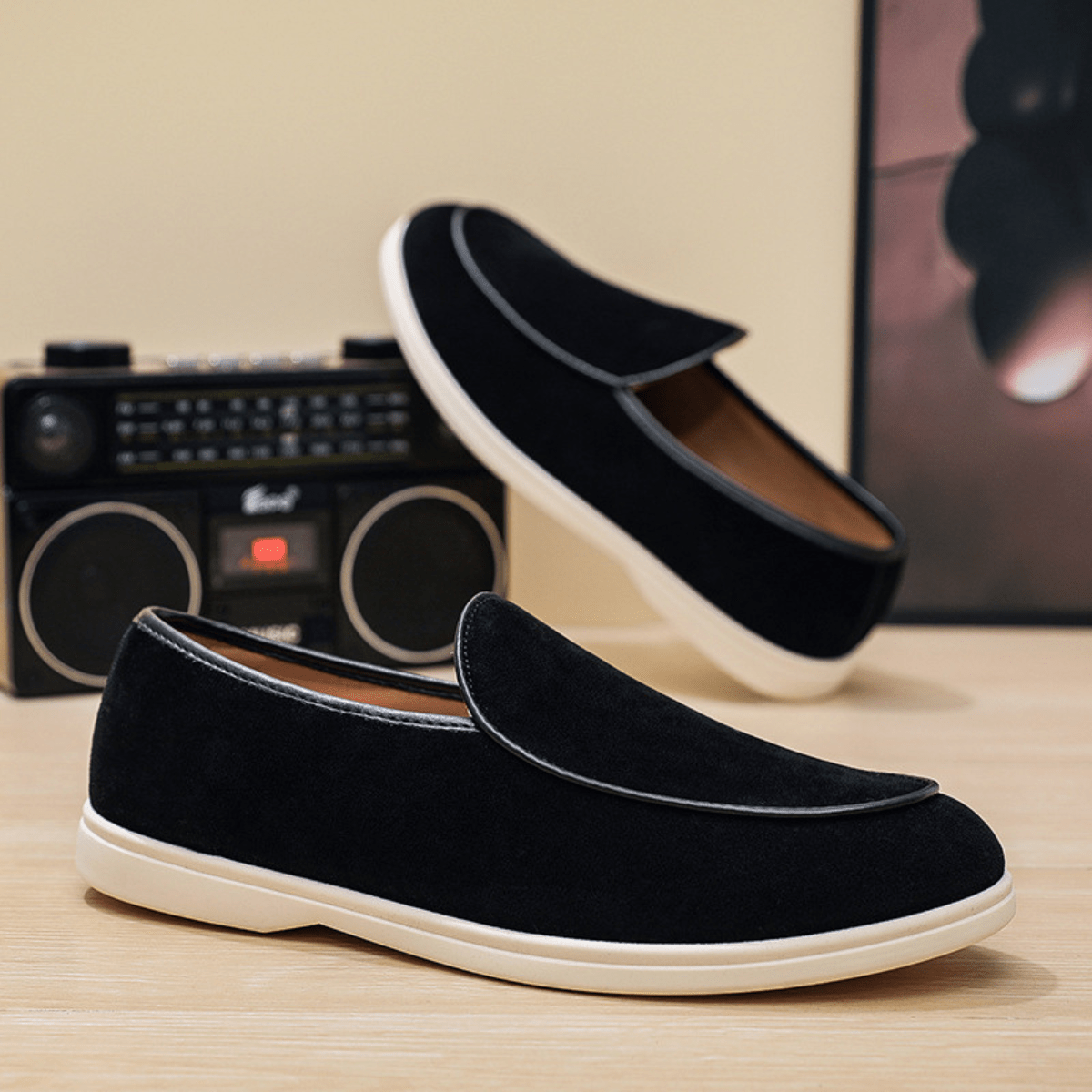 Mocassini casual da uomo slip-on — design pulito per tutti i giorni