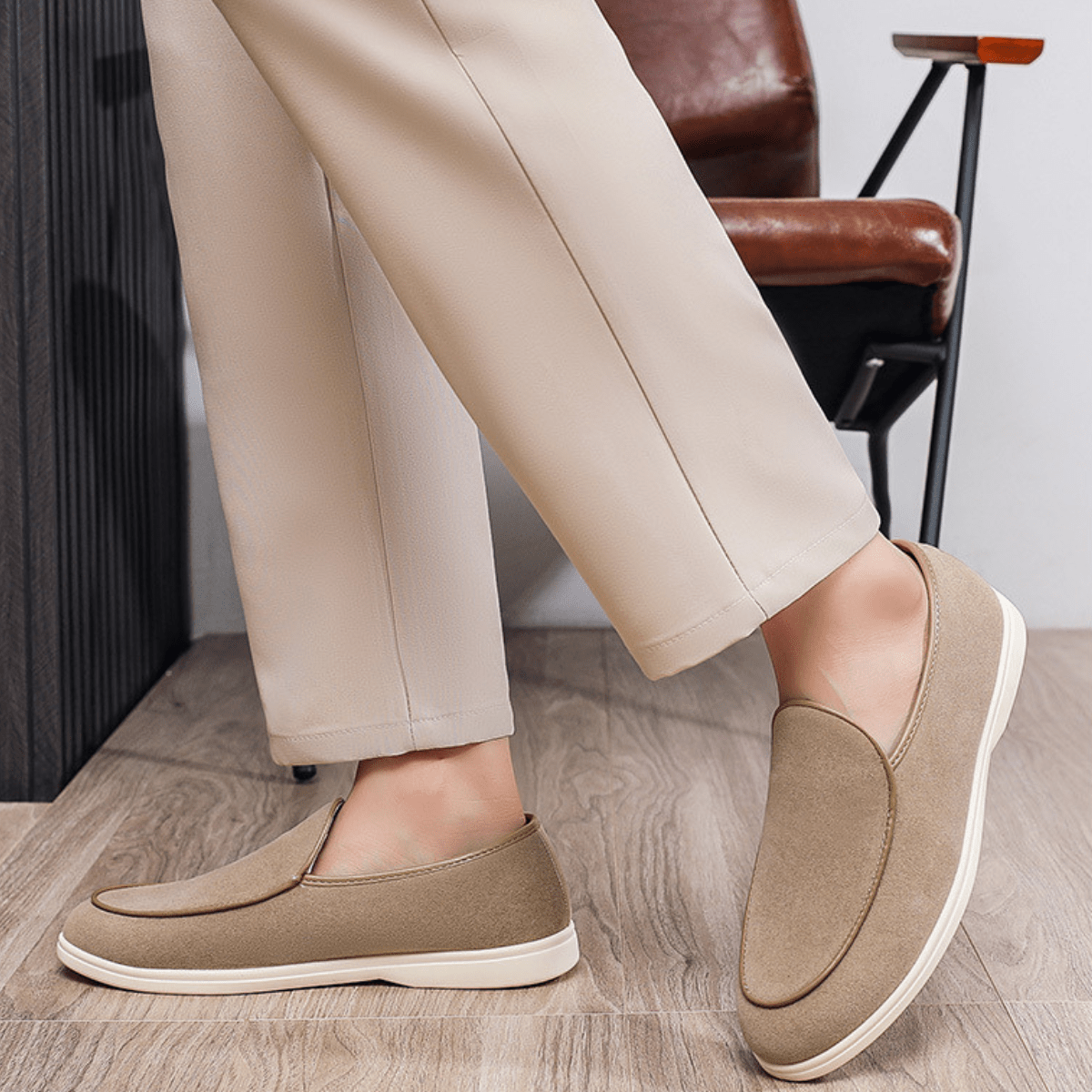 Mocassini casual da uomo slip-on — design pulito per tutti i giorni