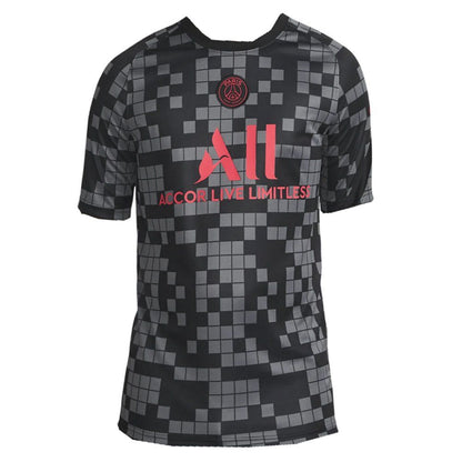 Maillot Pré-Match PSG NoirnnGris 2021-2022