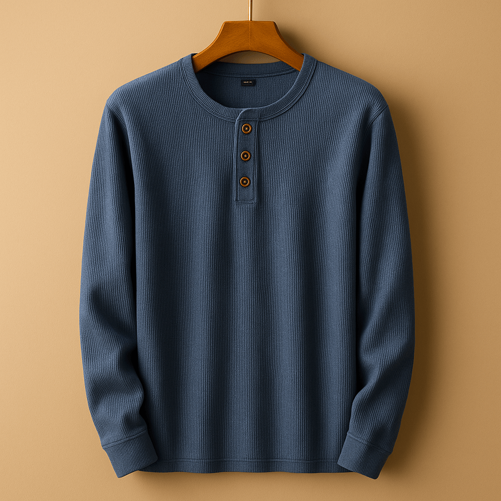 Camisa para hombre manga larga ajuste relajado uso diario casual