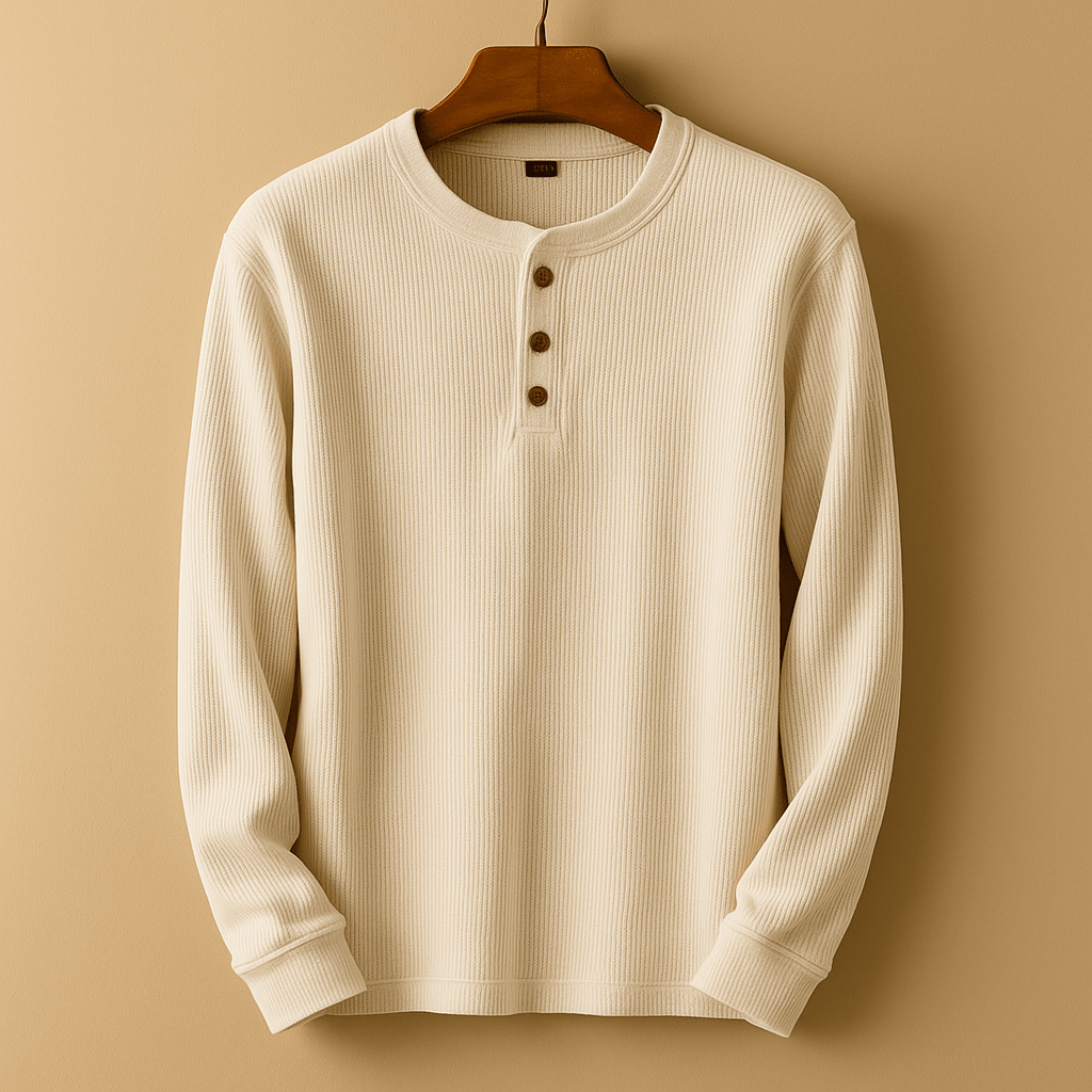 Camisa para hombre manga larga ajuste relajado uso diario casual