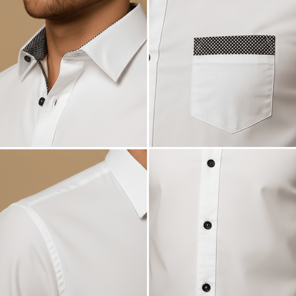 Camisa Homem Corte Slim Perfil Ajustado Design