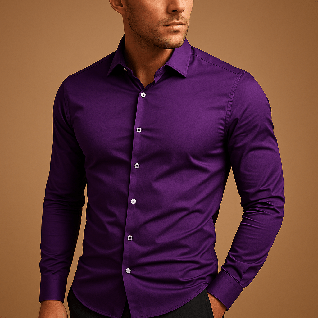Hemd Herren, Slim Fit, umgeschlagener Kragen, moderner Stil