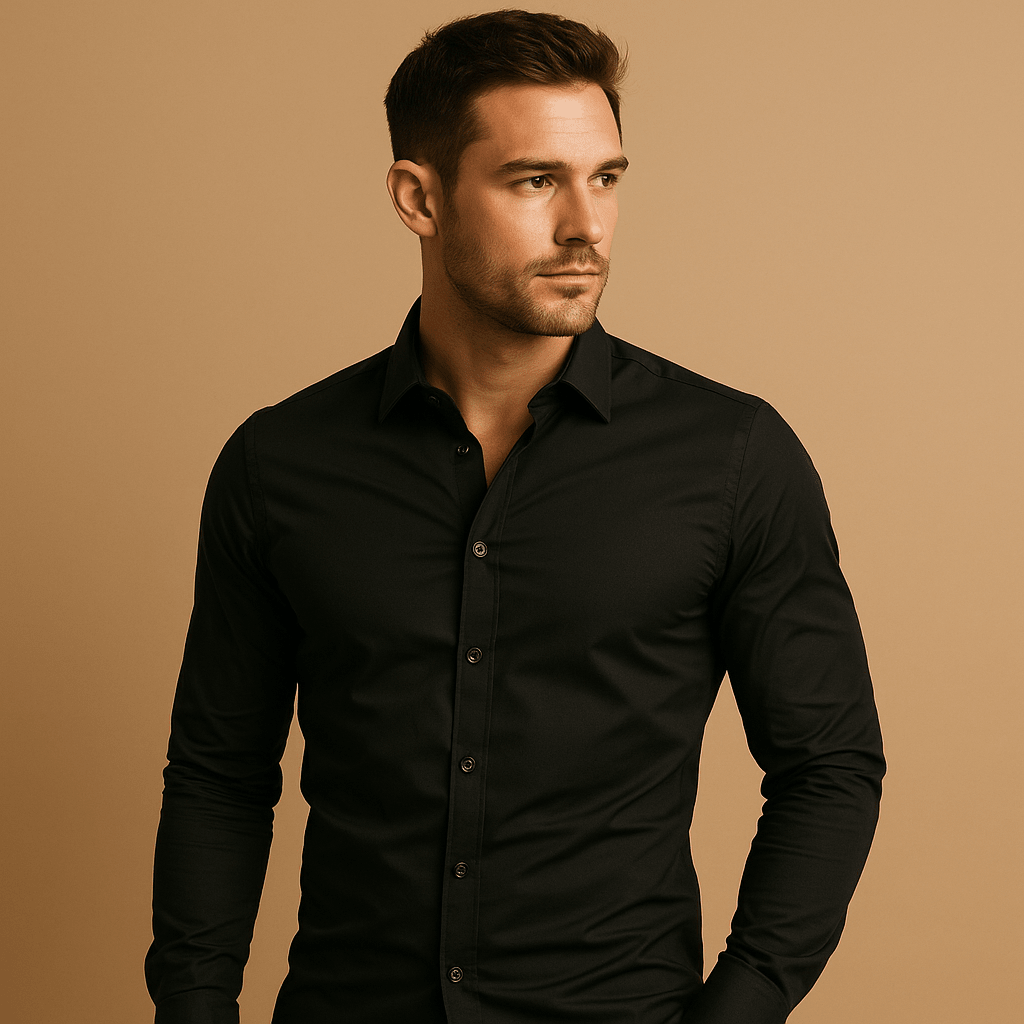 Hemd Herren, Slim Fit, umgeschlagener Kragen, moderner Stil