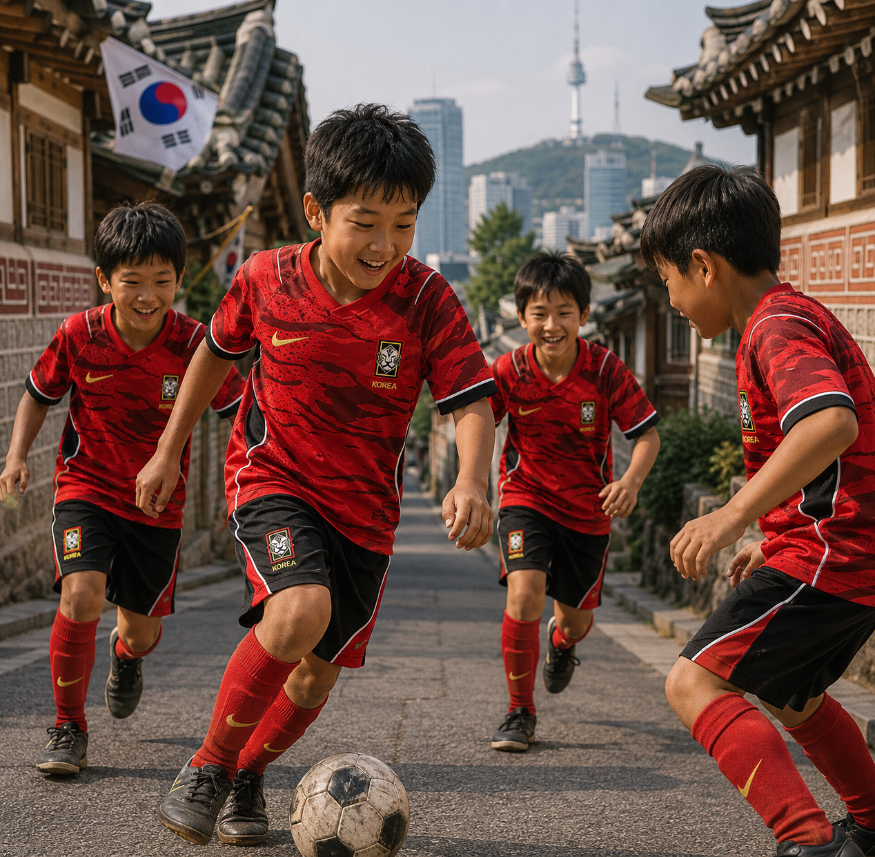 South Korea 2026 Home Jersey Kids