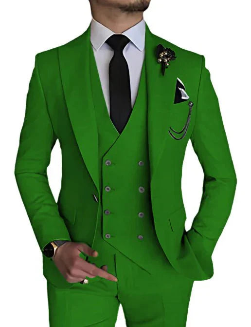 Abito Uomo Doppiopetto Formale Vestibilità Look Elegante