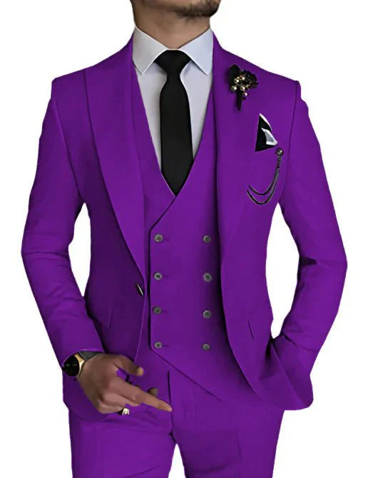 Abito Uomo Doppiopetto Formale Vestibilità Look Elegante