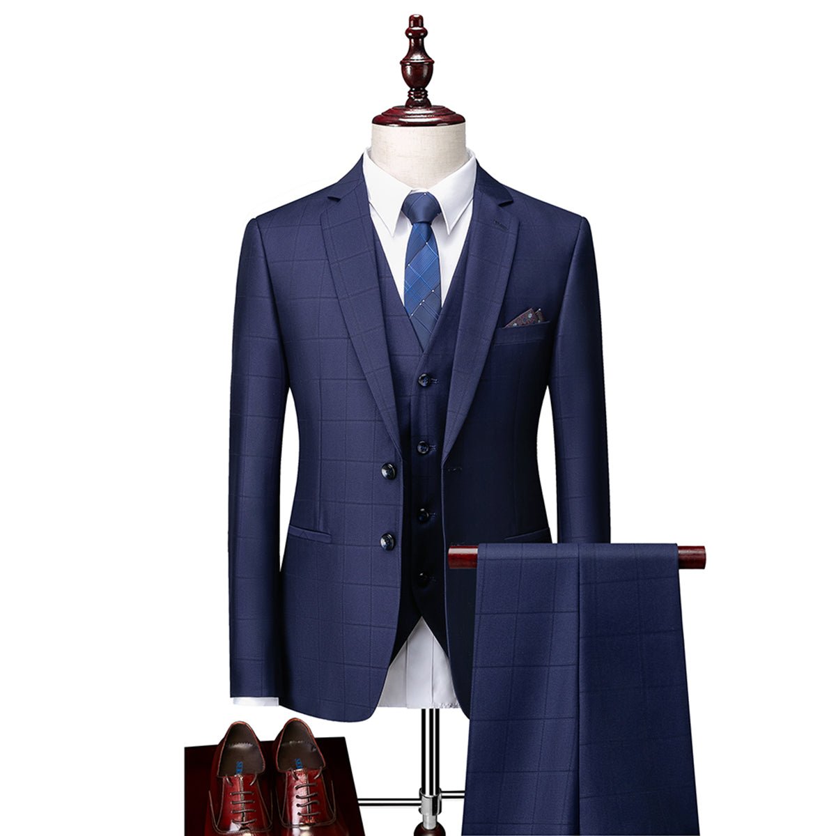 Fato Homem Corte Slim Formal 3 Peças Estilo Marcante