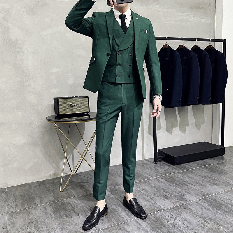 Fato Homem Corte Slim Conjunto para Convidado de Casamento Visual Refinado