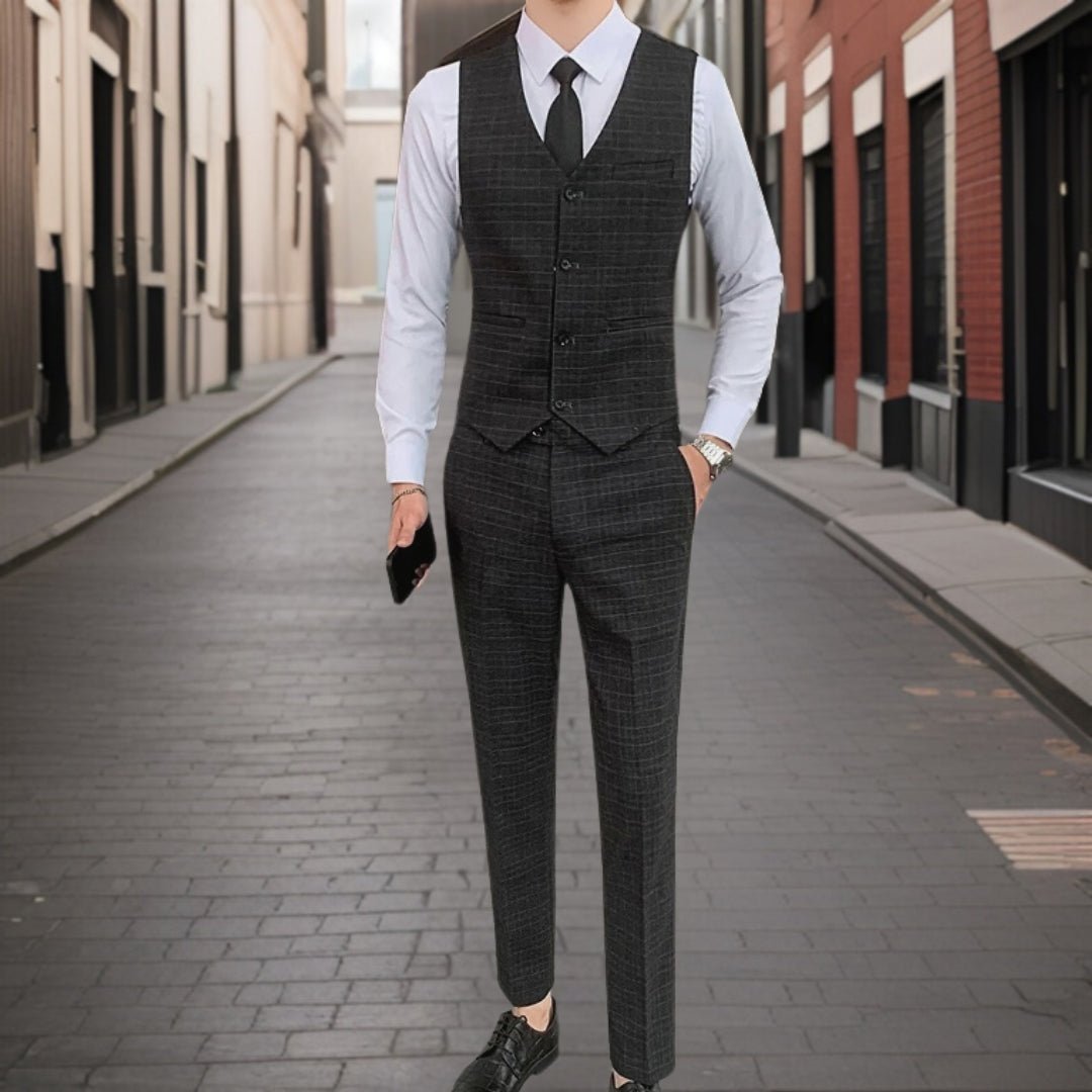 Herren Anzug Schlanke Passform Hochzeitsset Eleganter Look
