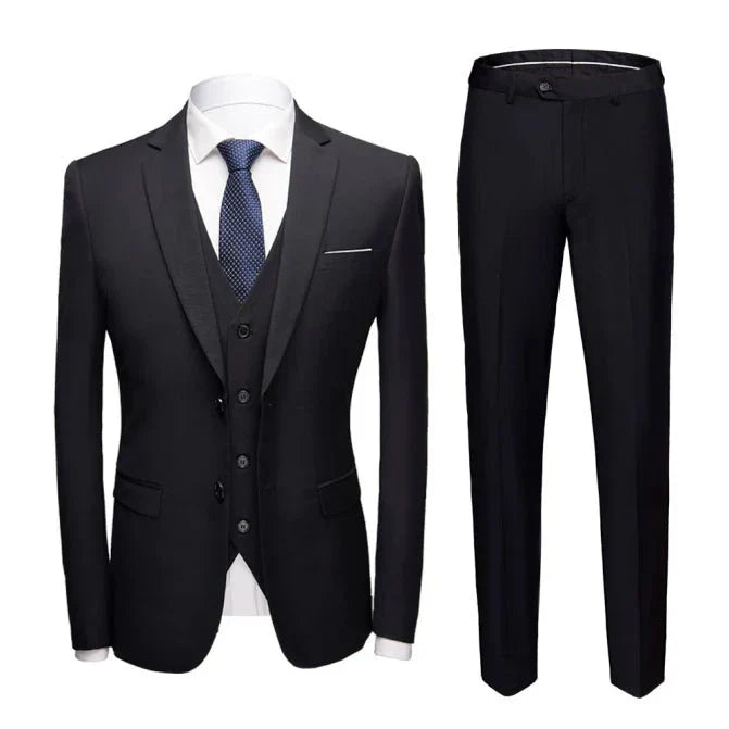 Completo Uomo Vestibilità Slim Abito Formale Look Classico