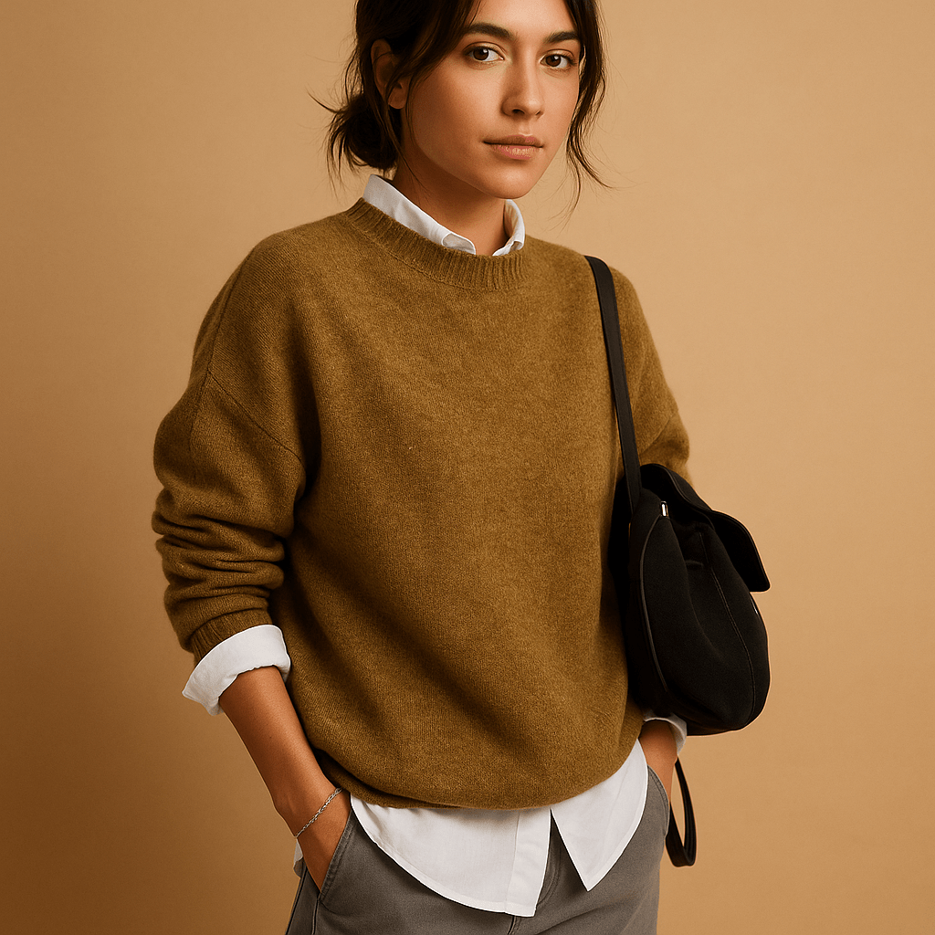 Maglione Donna Elegante Vestibilità Confortevole Design Minimalista