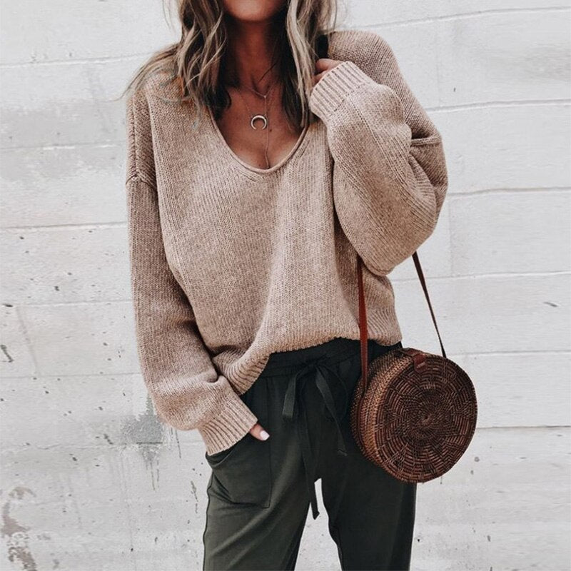 Suéter para mujer moderno y elegante de manga larga para uso diario en invierno
