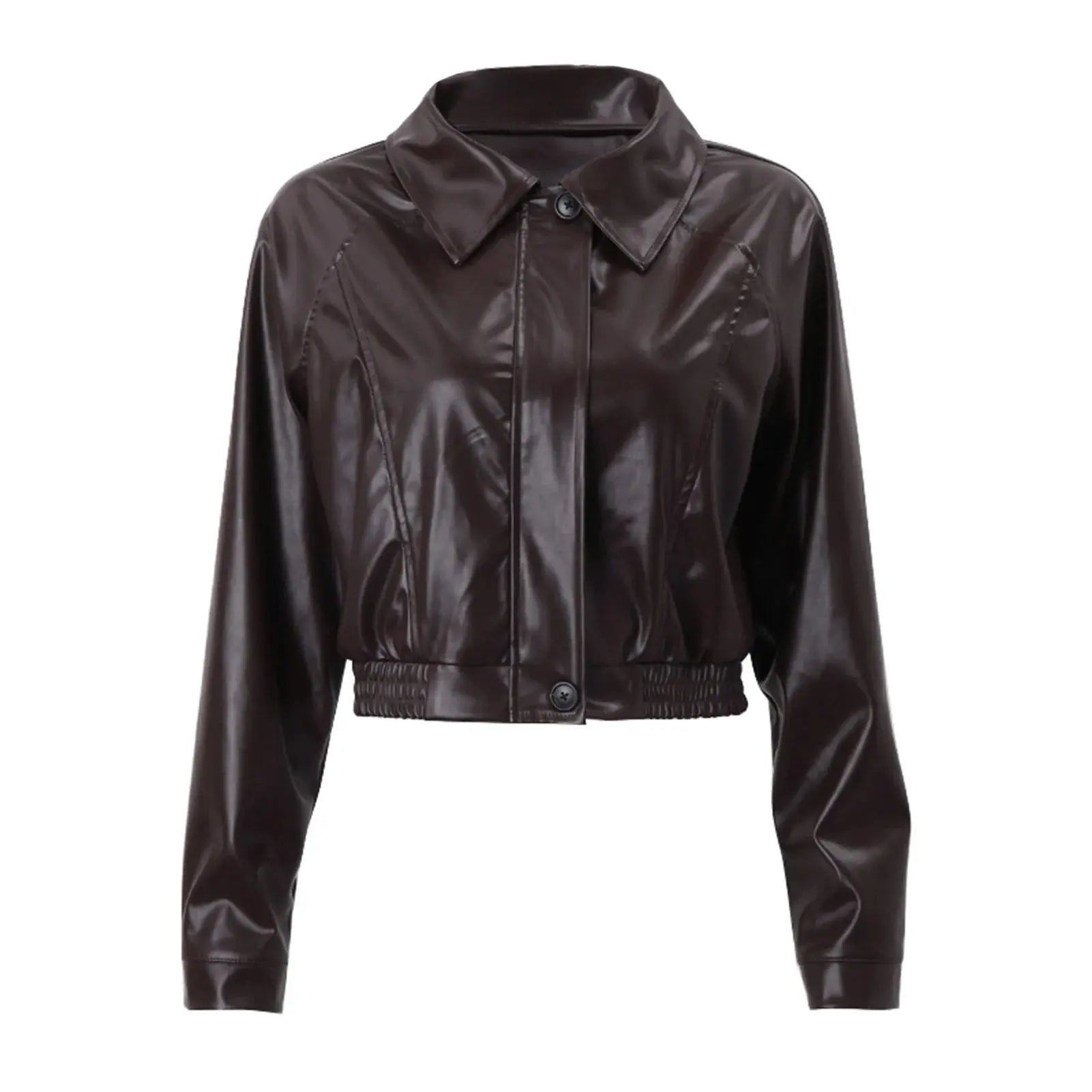Chaqueta de mujer — Ajuste oversize, cierre con cremallera, estilo casual