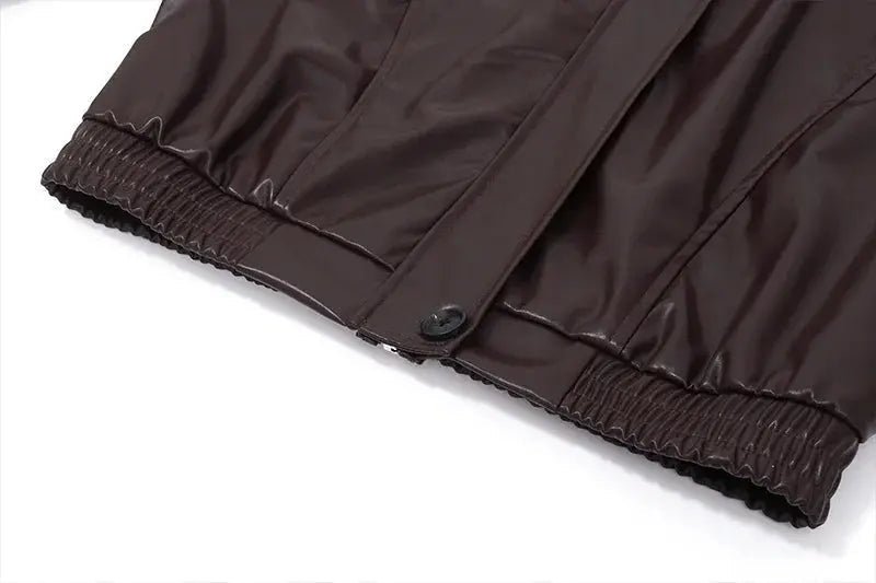 Chaqueta de mujer — Ajuste oversize, cierre con cremallera, estilo casual