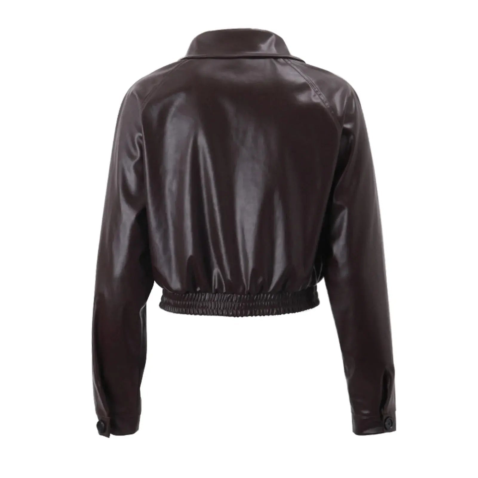 Chaqueta de mujer — Ajuste oversize, cierre con cremallera, estilo casual