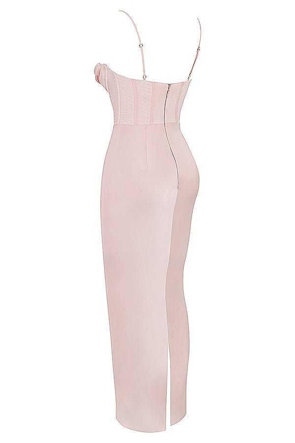 Damen Minikleid — Bodycon-Passform, plissiert, mit Bindverschluss hinten