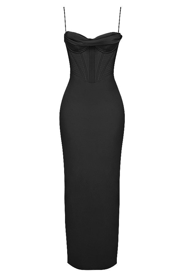 Damen Minikleid — Bodycon-Passform, plissiert, mit Bindverschluss hinten