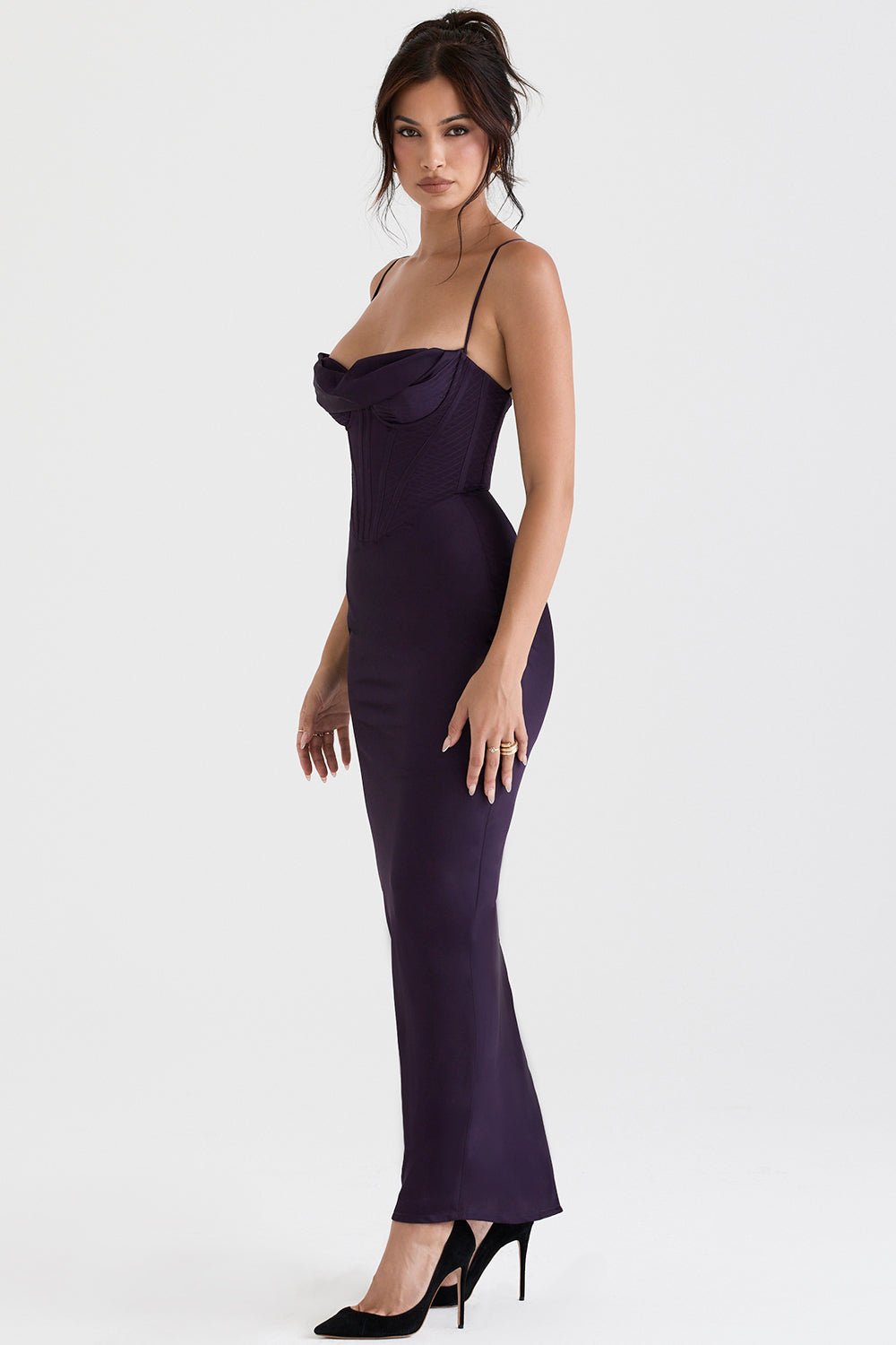 Damen Minikleid — Bodycon-Passform, plissiert, mit Bindverschluss hinten