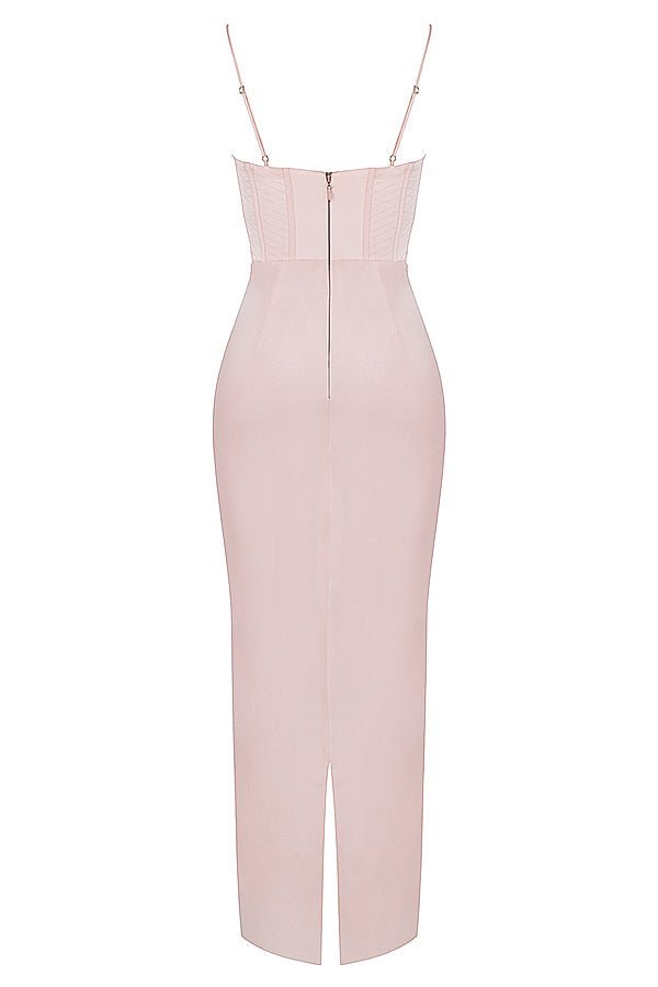 Damen Minikleid — Bodycon-Passform, plissiert, mit Bindverschluss hinten
