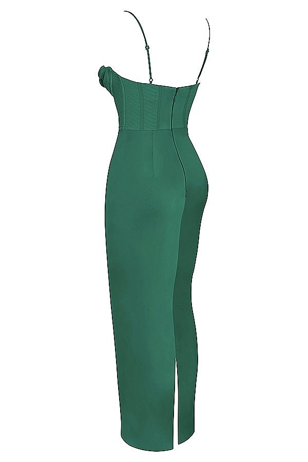 Damen Minikleid — Bodycon-Passform, plissiert, mit Bindverschluss hinten
