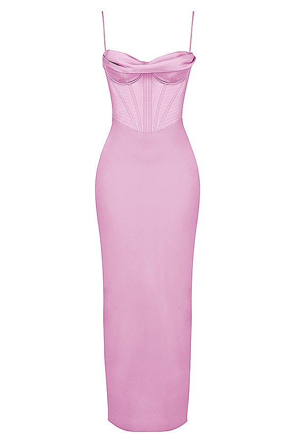 Damen Minikleid — Bodycon-Passform, plissiert, mit Bindverschluss hinten