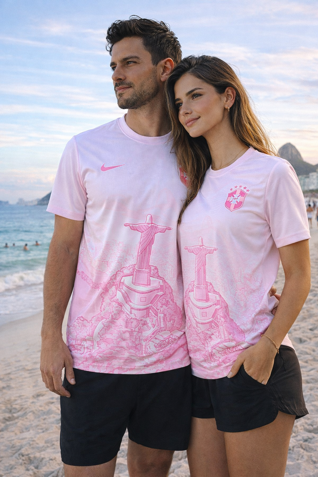 Brazilië Jezus Christus Roze Shirt Speciale Editie 2026